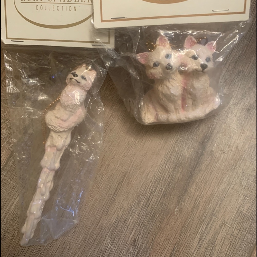 NWT Vntg Kurt S Adler Fox Ornaments